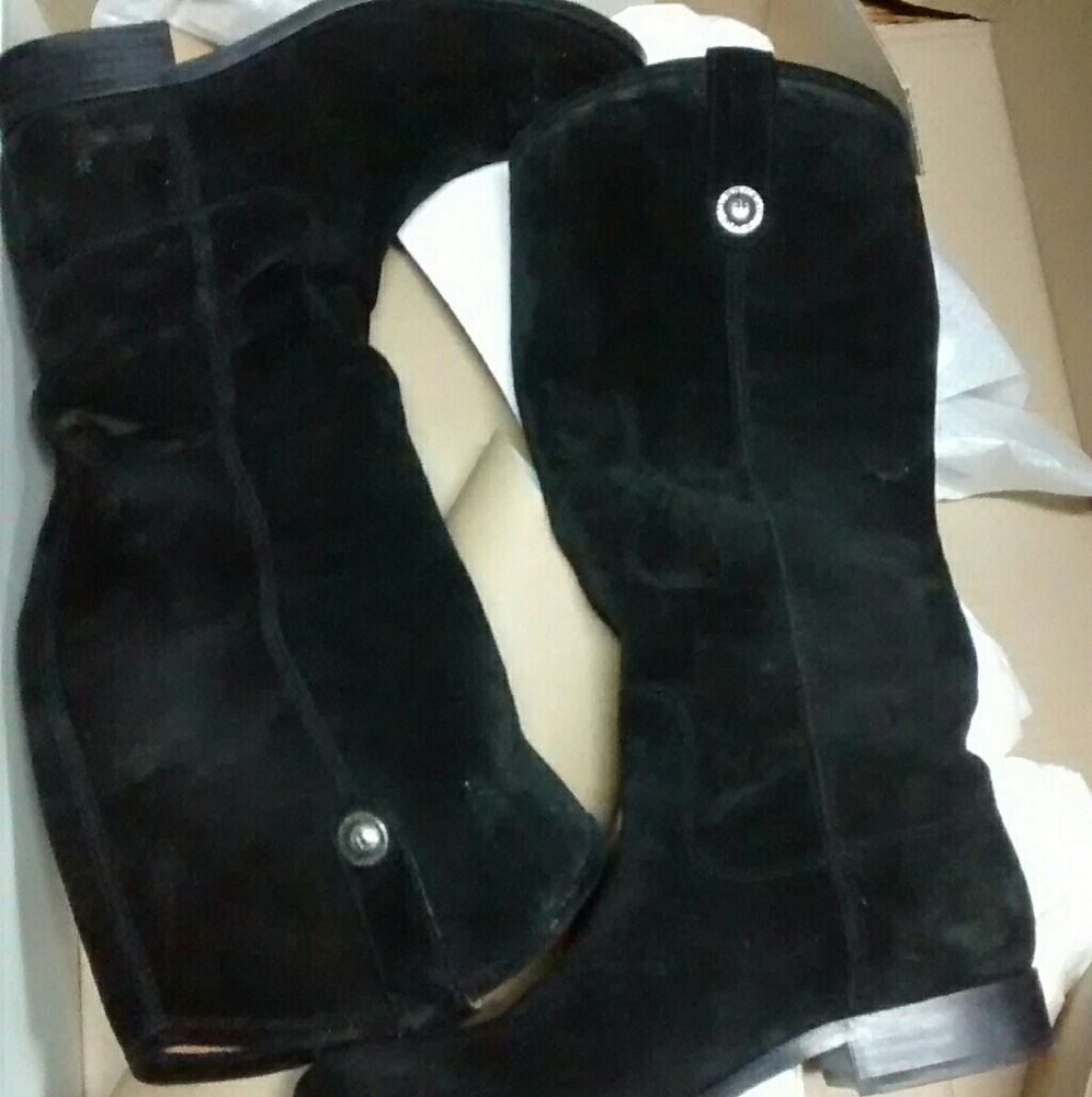 Frye black suede boots, Authentic from Dillard's,